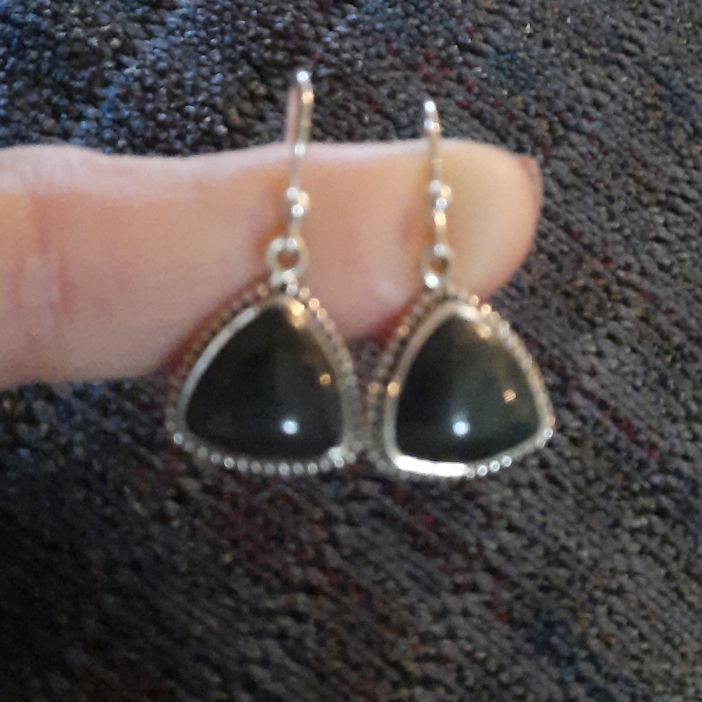 SALE Bali Legacy Mexican Velvet Obsidian Earrings